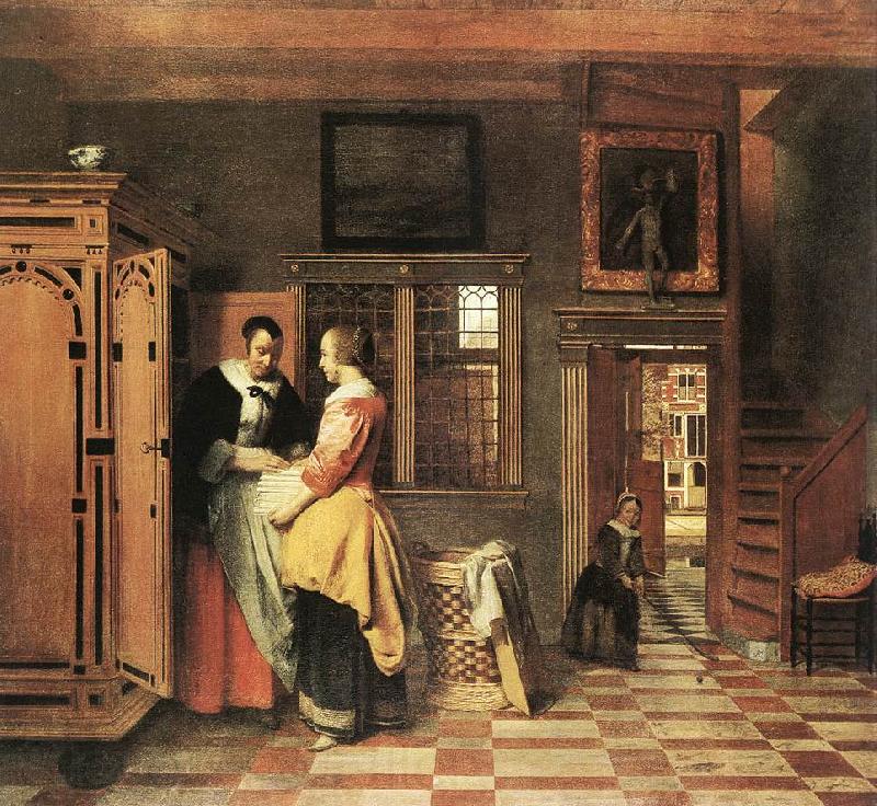 HOOCH, Pieter de At the Linen Closet g